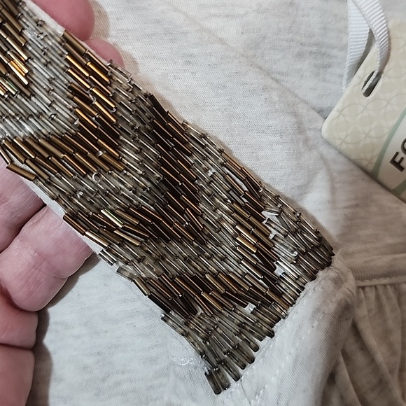 NWT Fossil beaded flowy tank - Picture 6 of 8